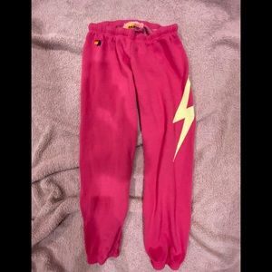 Hot Pink Aviator Nation Sweats